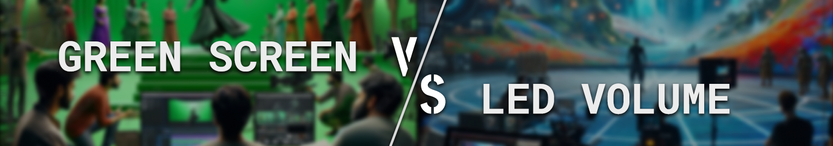 Green screen versus LED comparison